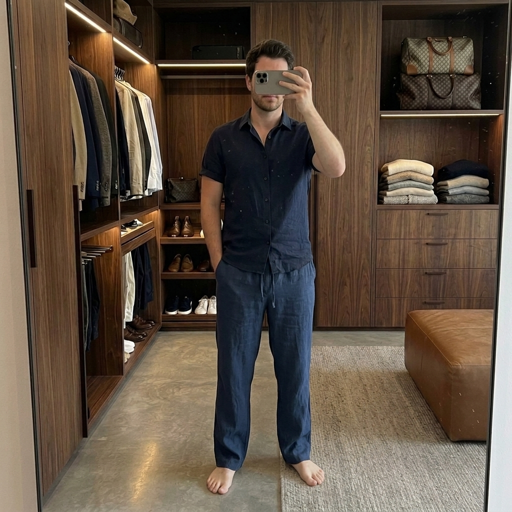 Pantalon en lin pour homme