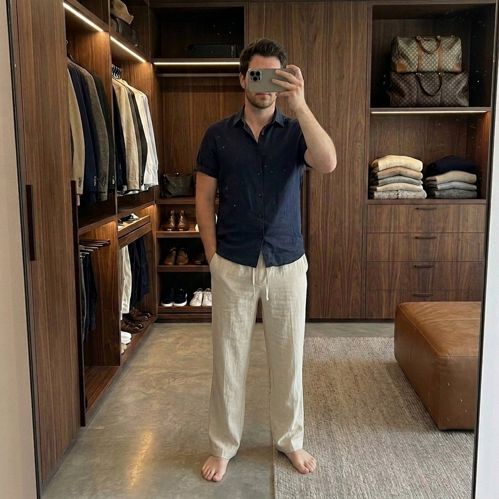 Pantalon en lin pour homme