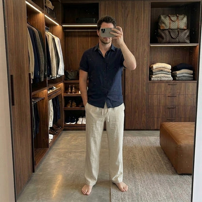 Pantalon en lin pour homme