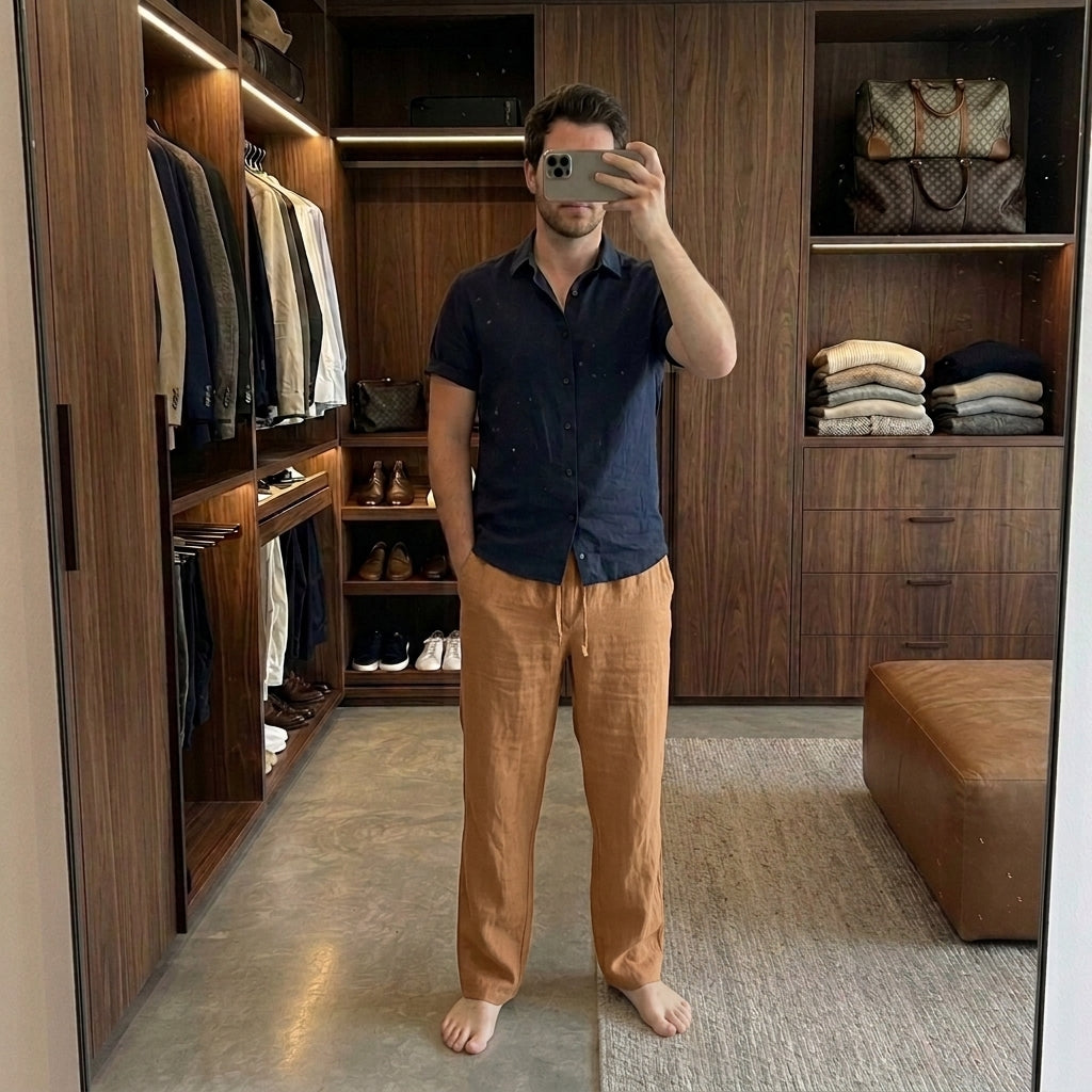 Pantalon en lin pour homme