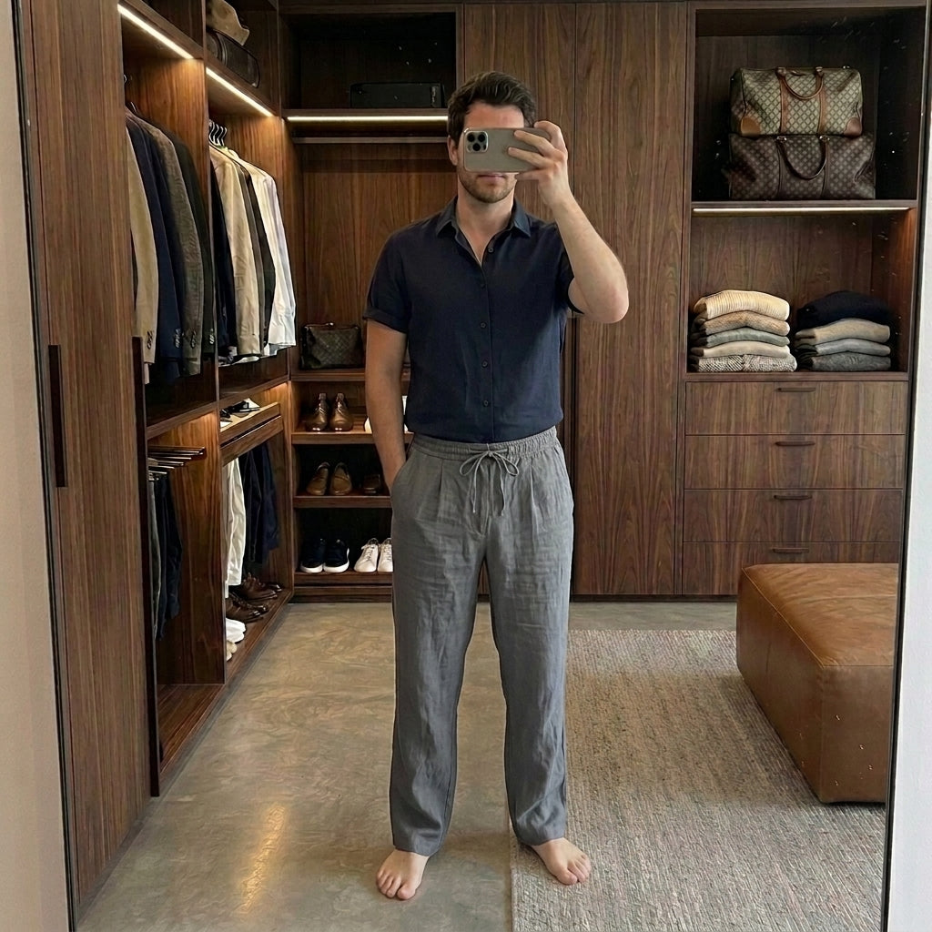 Pantalon en lin pour homme