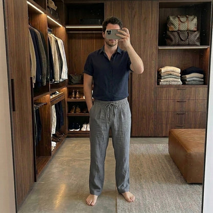 Pantalon en lin pour homme